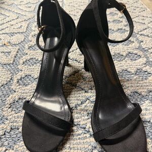 Elegant Black Women's Sandal Heels